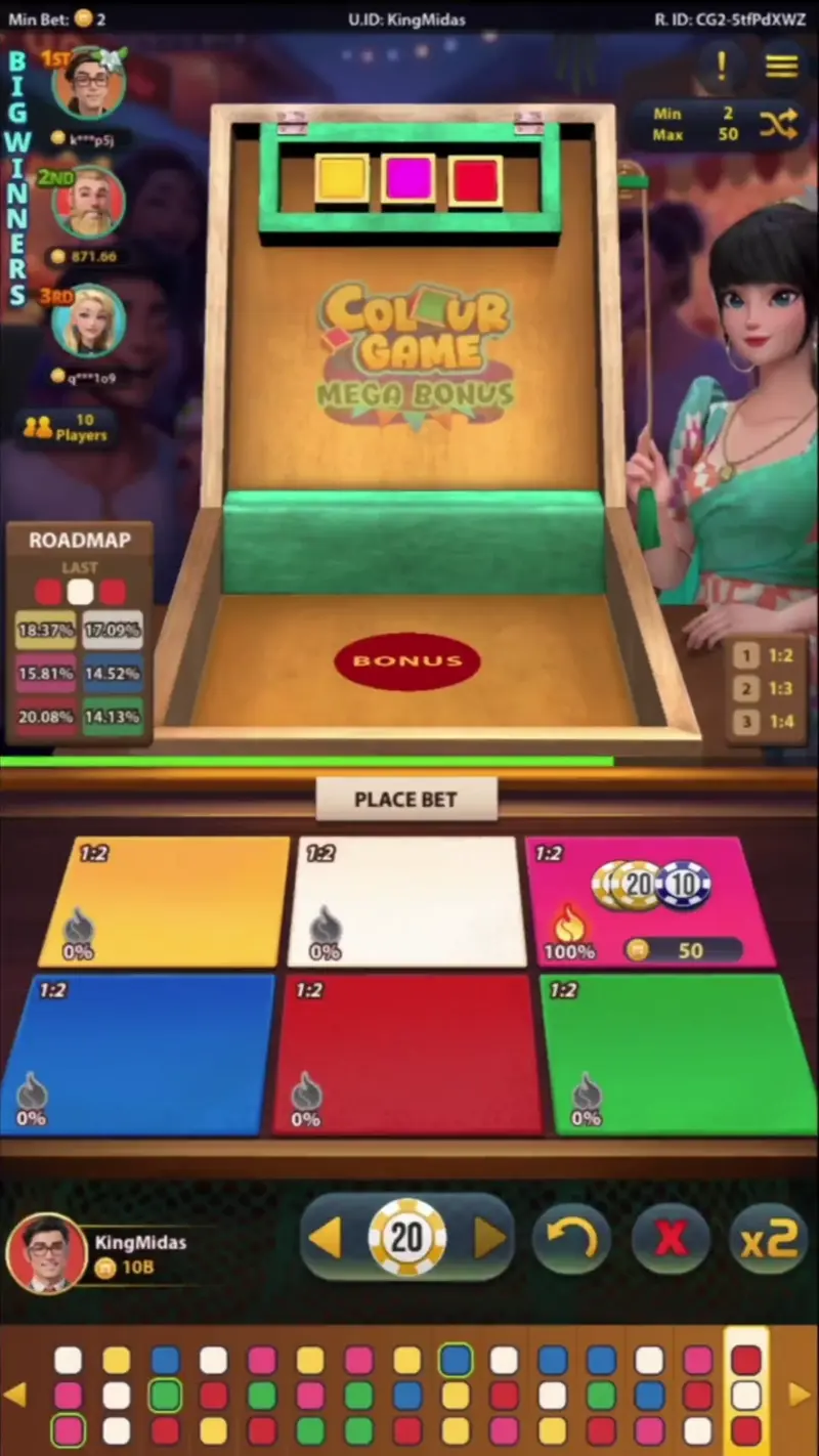 COLOR GAME MEGA BONUS