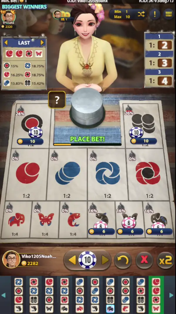 INDONESIAN ANIMAL DICE